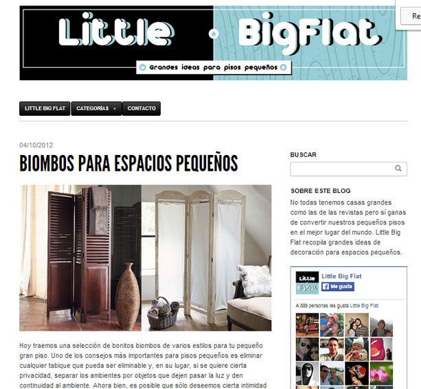 Biombos con Portobello en ittlebigflat.com