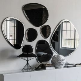 Mueble recibidor con lunas de espejo QUARE