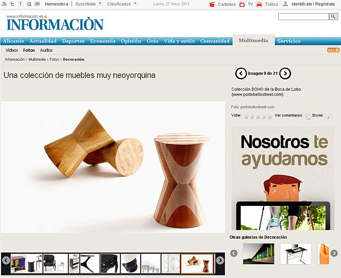 Colección de Muebles Neoyorquina con Portobello en diarioinformacion.com