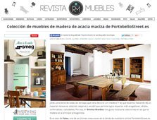 Colección de muebles de acacia maciza de Portobello