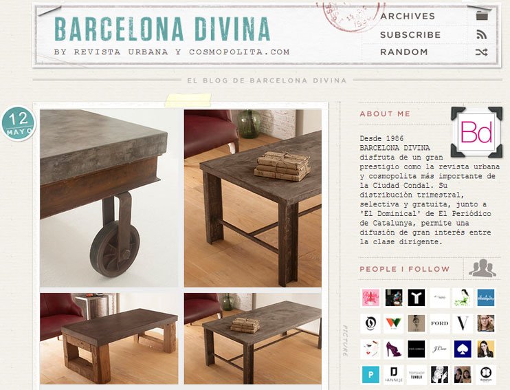 Muebles de microcemento con Portobello en barcelonadivina.tumblr.com