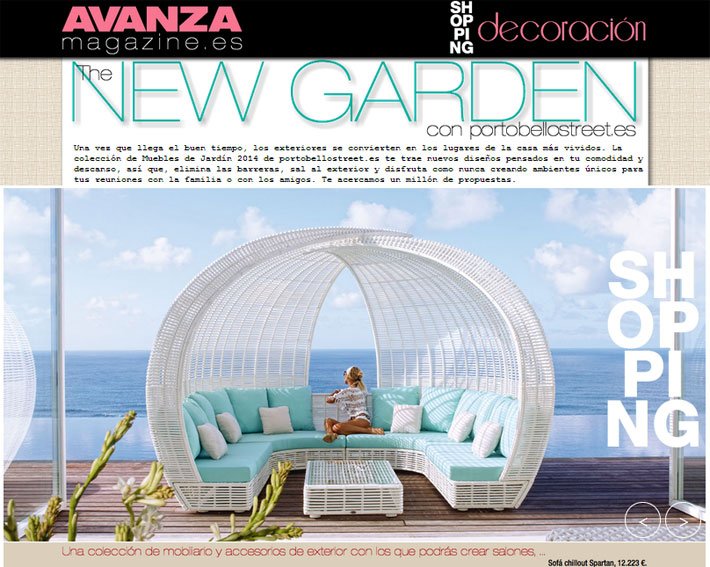 New Garden con Portobello en avanzamagazine.es